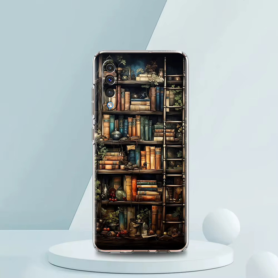 Transparente TPU Handyhülle mit Bücher-Illustration für Samsung Galaxy A-Serie (A13 5G, A22, A23, A25, A31, A41, A51, A52, A52S, A55, A72) - Bild 2