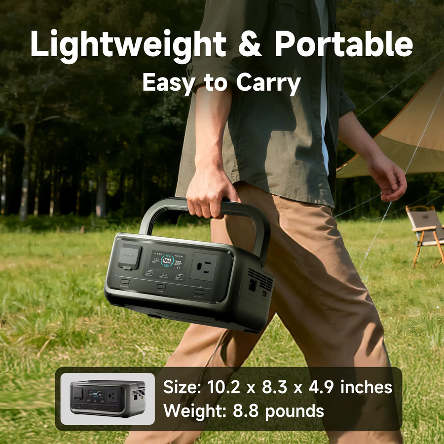 ALLPOWERS VOLIX P300 Solargenerator 256 Wh mit SE100 100 W monokristallinem Solarpanel für Camping und Wohnmobil - Bild 6