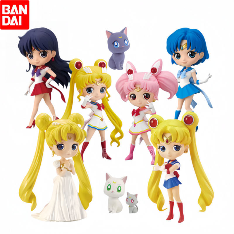 Bandai Figuarts Qposket Sailor Moon Cosmos Tsukino Usagi Eternal Sailor Moon Anime Actionfigur in Mehrfarbig - Bild 1