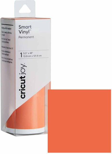 Cricut Joy Smart Vinyl Permanent Orange Breite: 13,9 cm, Länge: 121,9 cm - Bild 1