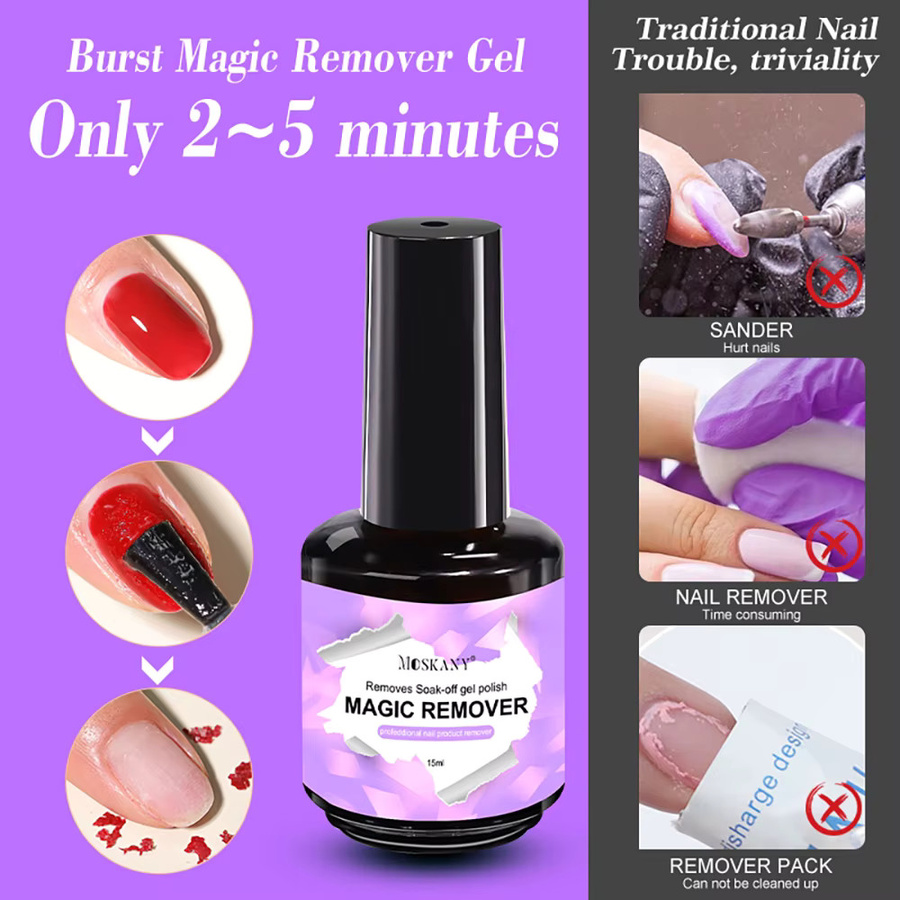 MOSKANY Magic Remover Nagel-Gel-Nagellack, 15 ml - Bild 3
