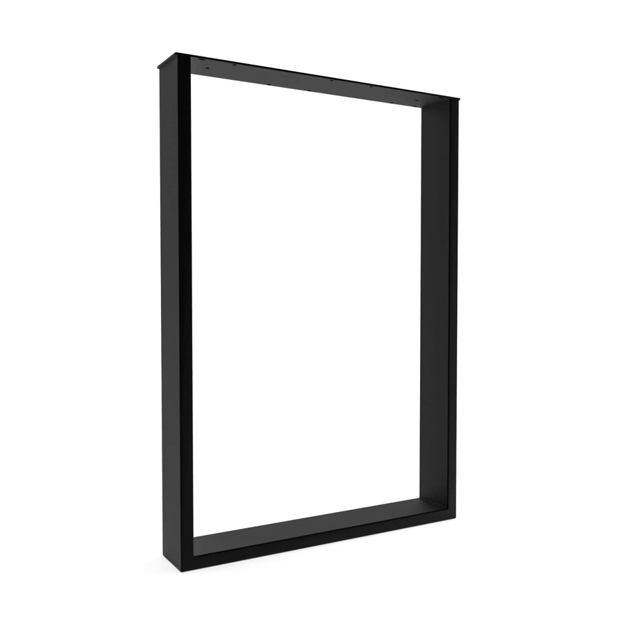 HEVVA Tischkufe BASEL Tischbein aus Metall in Schwarz Matt, Tiefe: 50 cm, Höhe: 72 cm - Bild 2