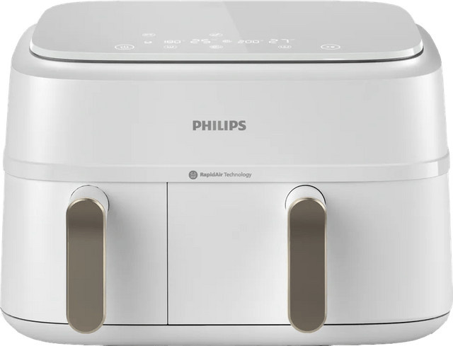 Philips Airfryer 3000 Series Dual Basket NA353/10 mit Dual Zone Technologie und App-Steuerung in Weiß - Bild 1
