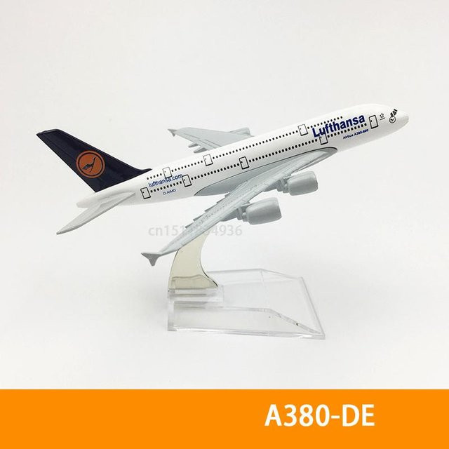 Linyi toy car Flugzeugmodell A380 A350 A330 A320 Concorde, 15 cm, Metall, ab 7 Jahren - Bild 1