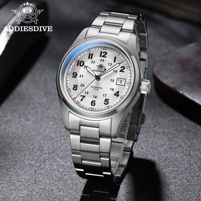 ADDIESDIVE Automatik-Armbanduhr, Edelstahl, 39 mm, Herren, blau - Bild 1