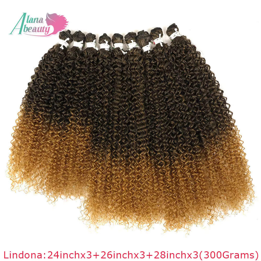 Alana beauty Haar Extensions, synthetische Jerry Curls, 9 Stück, Damen - Bild 2