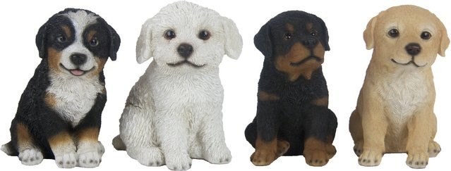 Deko-Figur Hundewelpe von Sunny Garden aus Polyresin, Höhe: 15 cm - Bild 1