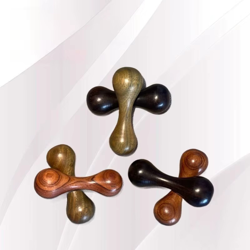 Holz Knucklebone Dekompressionsspielzeug, Sandelholz, Hand Spinner - Bild 3
