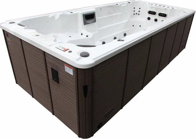 Canadian Spa Whirlpool Swim Spa St. Lawrence in Braun mit integriertem Soundsystem, B/T/H: 500 x 228 x 137 cm - Bild 1