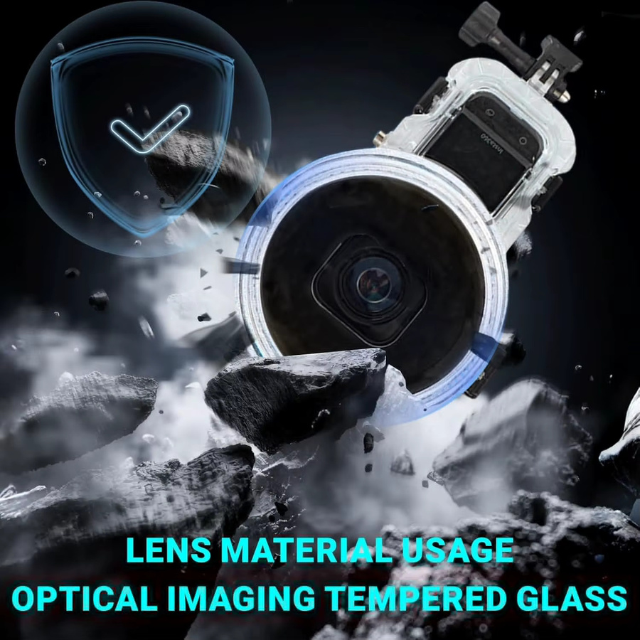 Insta360 X5 Invisible Dive Case Pro wasserdichtes Unterwasser-Gehäuse für Action Cameras in Transparent - Bild 4