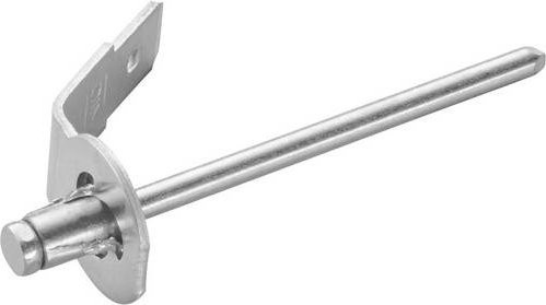 PB Fastener RIVZN 163 Erdanschluss aus Metall in Silber mit 6,3 mm Steckbreite und 0,8 mm Steckdicke, 180° Unisoliert - Bild 1