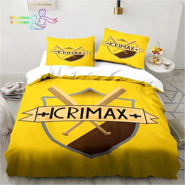 Icrimax 3D-Druck Bettwäsche-Set aus Mikrofaser mit Grafikdesign in Gelb, B/H: 180 x 210 cm - Bild 1