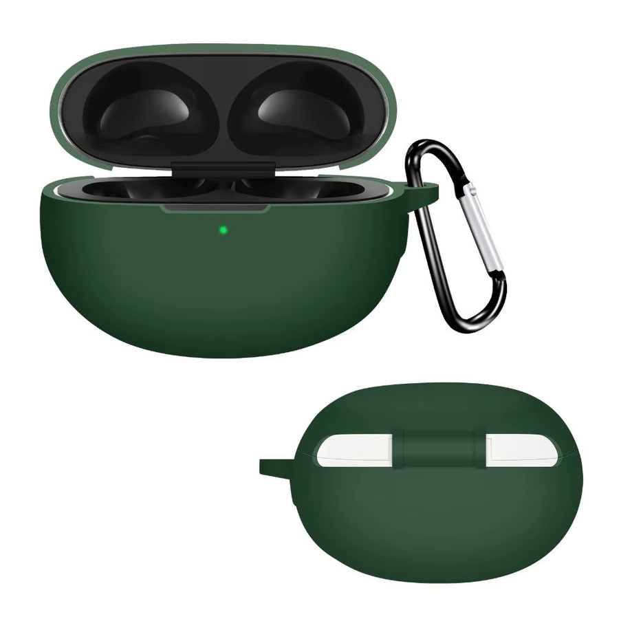 Stoßfeste Silikon-Kopfhörerhülle für Realme Buds Air6 Pro in Schwarz, staubdicht und anti-fingerabdruckbehaftet - Bild 1