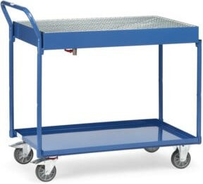 Fetra Tischwagen 2722 in Blau mit TPE-Reifen und 300 kg Tragkraft - Bild 1