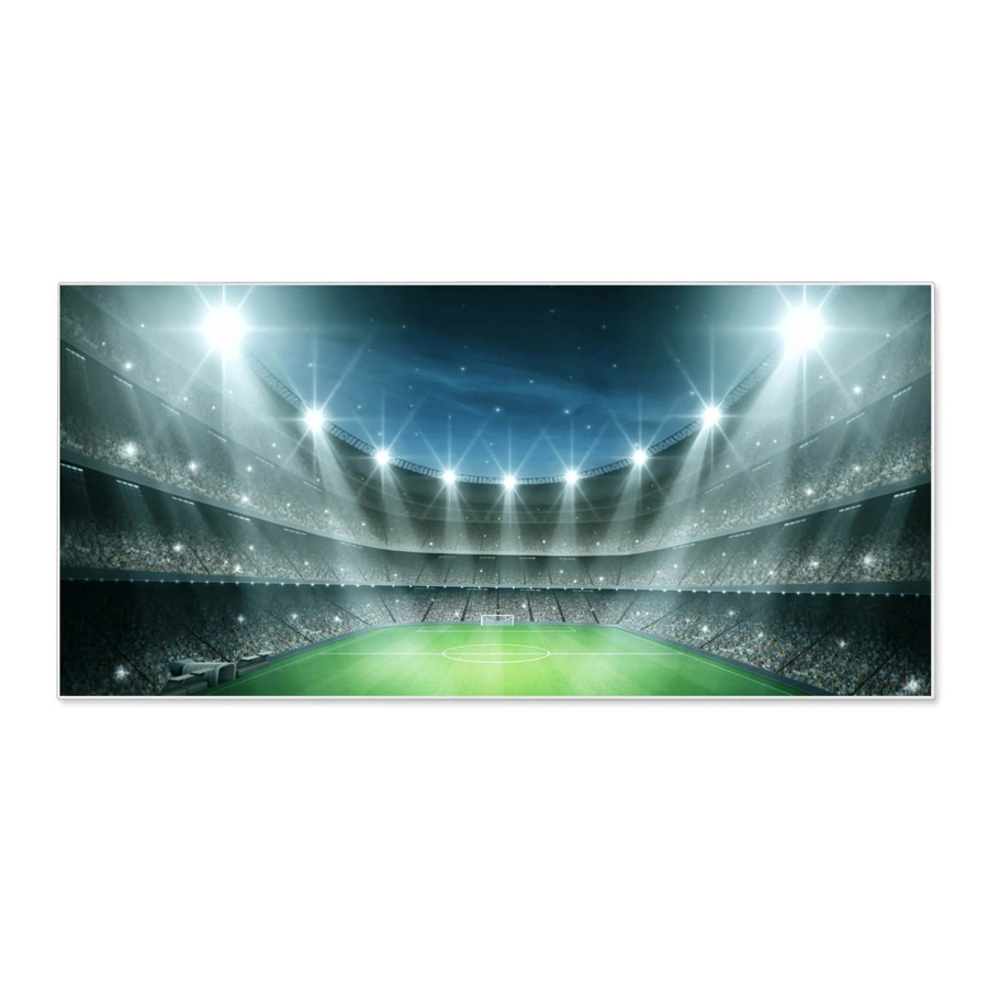 Banjado Magnettafel aus Metall in Weiß mit Motiv Arena, Magnetwand und Pinnwand, B/H: 78 x 37 cm - Bild 1