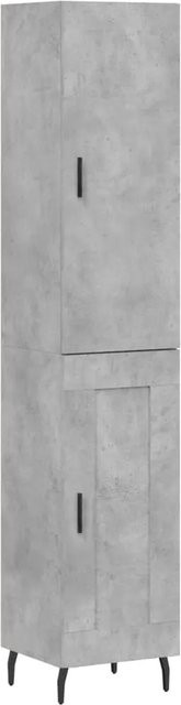 vidaXL Highboard in Betongrau im Industrial-Design, B/T/H: 34,5 x 34 x 180 cm - Bild 1