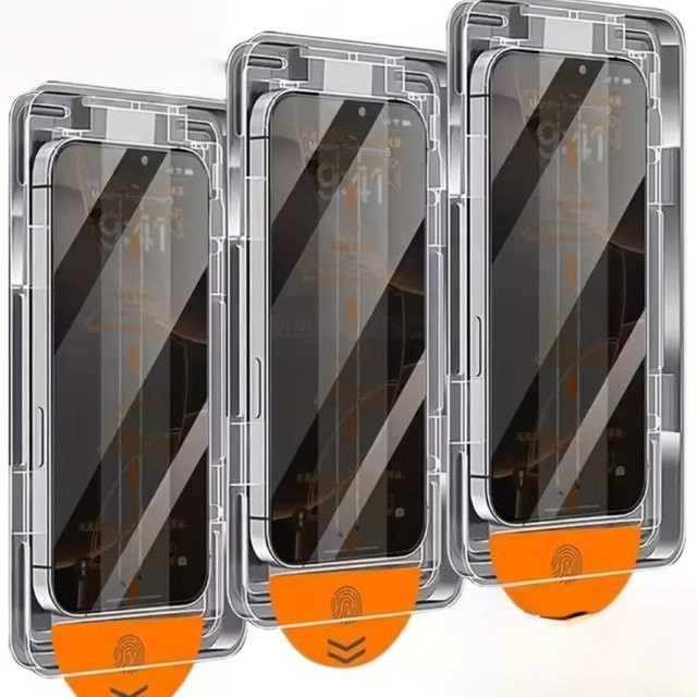 3er-Pack Xiaomi Sichtschutz-Displayschutzfolien für verschiedene Redmi Modelle inklusive Installationswerkzeug - Bild 1