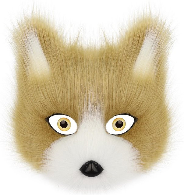Halloween Maske Fuchs Wolf Katze Halbgesichtsmasken Cosplay Requisiten - Bild 1
