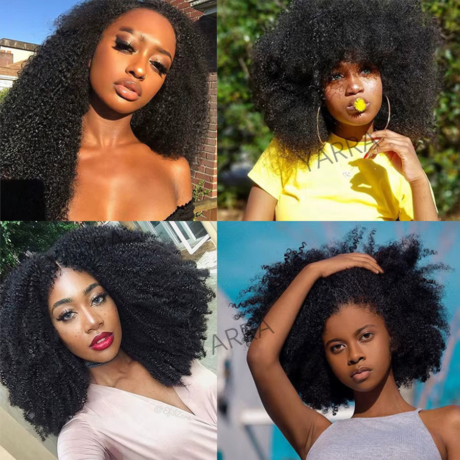 YARRA Afro Kinky Curly Brasilianisches Echthaar-Bündel, Damen - Bild 6