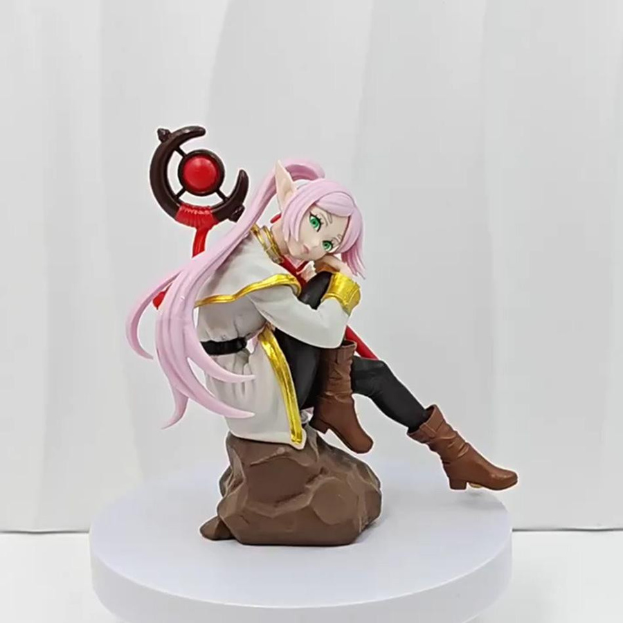 Yiran toy 1 Frieren Figur mit Stab Sitzende Pose PVC Statue - Bild 2
