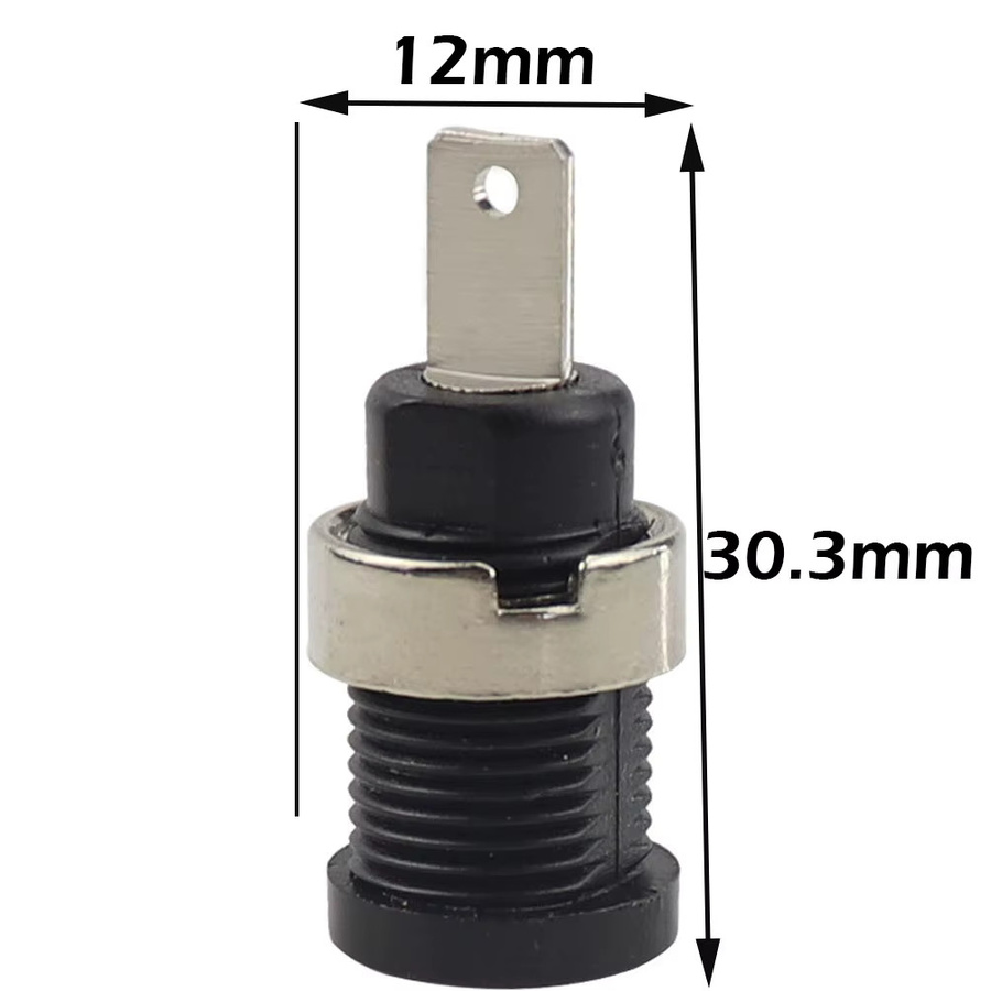 FRHY 10 Stück isolierte Bananenbuchsen 4 mm für die Panelmontage als Polklemmen für Multimeter-Messleitungen und Audiogeräte - Bild 4