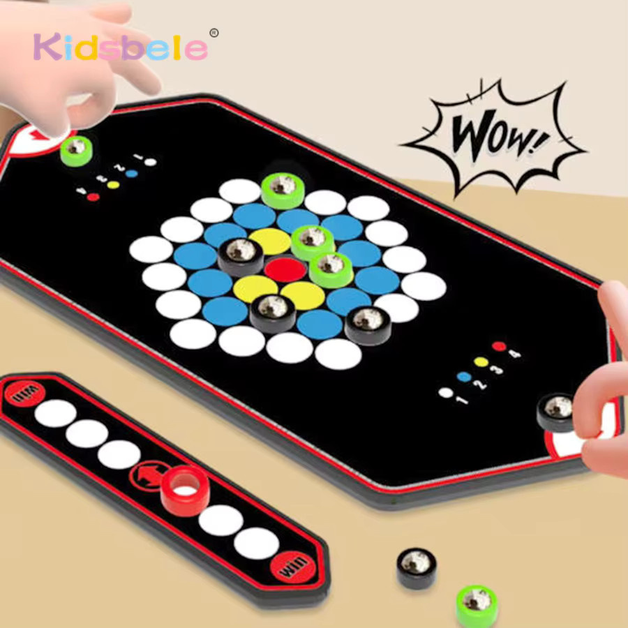 Kidsbele Magnetisches Kurvenball-Tischspiel, Strategiespiel, 2 Spieler - Bild 2