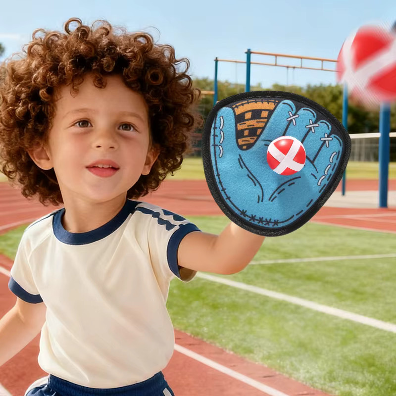 Christus Kinder-Baseballhandschuh, Leder, ab 3 Jahre, 2 Klettbälle - Bild 4