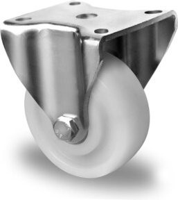 CASCOO Bockrolle Serie V0Z0 mit Doppelkugellager, Durchmesser: 75 mm, verzinkt, Weiß - Bild 1