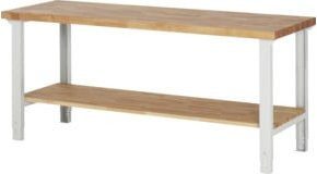 Rau Werkbank 7000-7 höhenverstellbar braun B/T/H: 200 x 70 x 79-114 cm - Bild 1