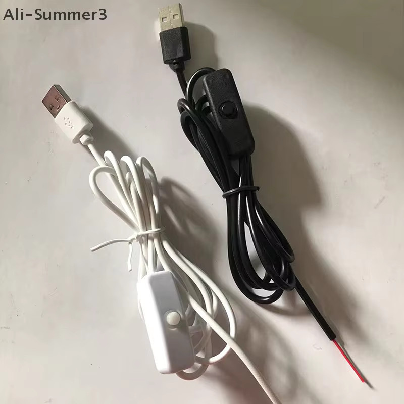 USB-Anschlusskabel mit Schalter für LED-Streifen und Lampen, 5V, 2A, Farbe: Weiß, Länge: 1,5 m - Bild 2