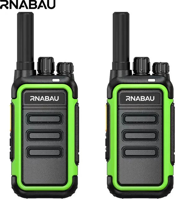 RNABAU F1 2-teiliges Walkie-Talkie-Set UHF-Transceiver in Grün - Bild 1