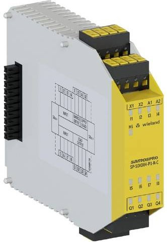 Wieland Electric R1.190.0040.0 SP-SDIO84-P1-K-C DC 24V I/O-Modul mit Federkraftklemme in Weiß - Bild 1