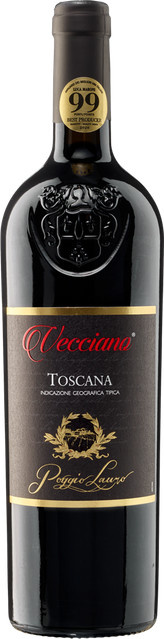 Poggio Lauro Vecciano, Sangiovese, trocken, Rotwein, 2023, 0,75 l - Bild 1