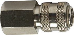 Riegler Schnellverschlusskupplung connect line NW 5 aus Messing in Silber mit G 3/8 IG Anschluss - Bild 1