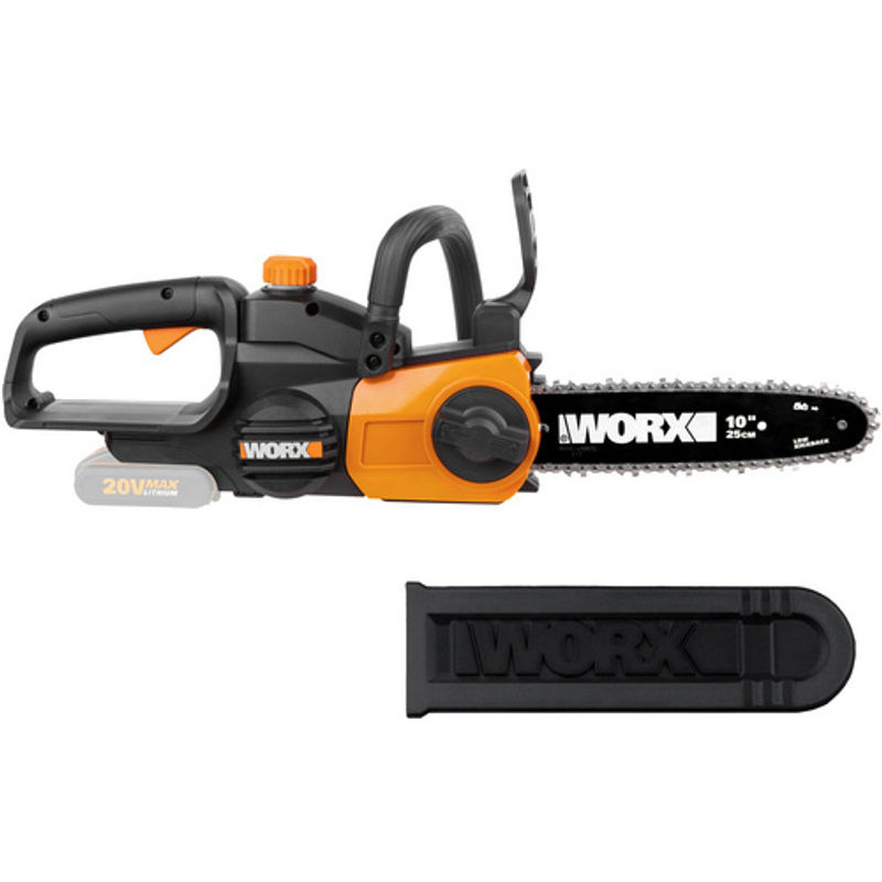 Worx Akku-Kettensäge WG322E.9 PowerShare 20 V Solo in Schwarz-Orange mit 25 cm Sägestange und Kette - Bild 5