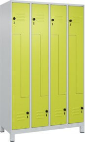 C+P Z-Spind Classic PLUS mit 8 Fächern und Sicherheits-Drehriegel, Lichtgrau, H x B x T: 195 x 120 x 50 cm - Bild 1