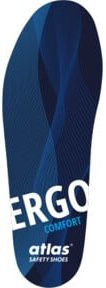 Atlas Ergo Comfort Einlegesohle in Schwarz-Blau, Größe 44-46 - Bild 1