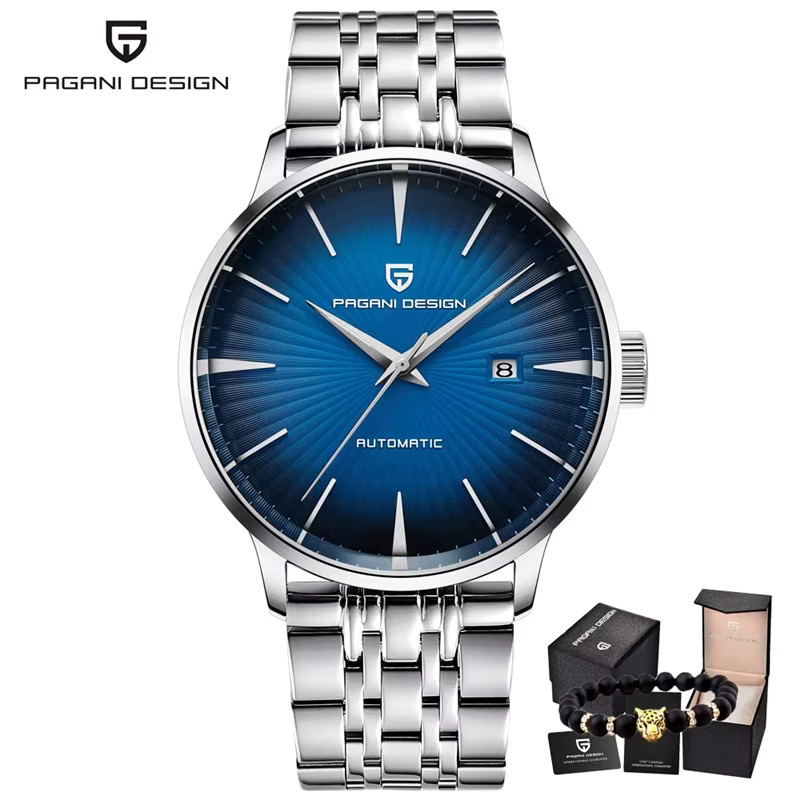 PAGANI DESIGN Armbanduhr, Automatik, Edelstahl, 42 mm, Herren, Schwarz - Bild 6