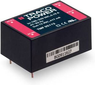 TracoPower TMF 10112 AC/DC-Printnetzteil 12 V/DC 0.83A 10W in Schwarz - Bild 1