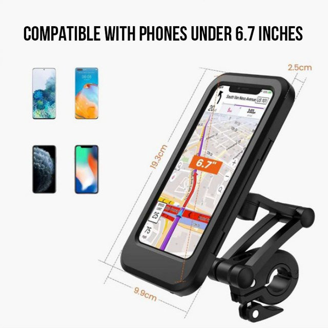 Wanxiang Fahrradständer Touchscreen Version in Schwarz für Smartphones bis 6,7 Zoll - Bild 1