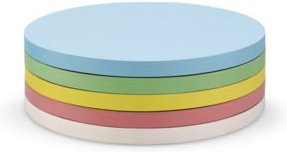 Magnetoplan Kommunikationskarten selbstklebend, 250 Stück, Kreise 140 mm, 5-farbig sortiert - Bild 1