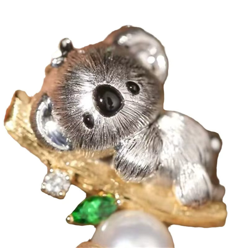 Anhänger Crit Koala, Silber, Ohne Stein - Bild 3
