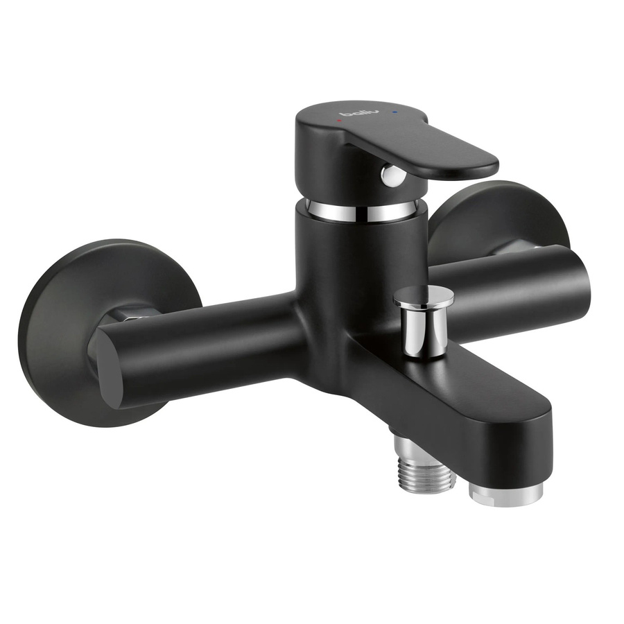 baliv Wannenarmatur WA-5891 mit Sprayfunktion in Schwarz-Matt aus Messing - Bild 2