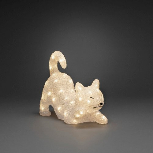 Konstsmide LED Weihnachtsfigur aus Kunststoff in Transparent und Weiß, B/H/T: 14 x 28 x 35 cm - Bild 1