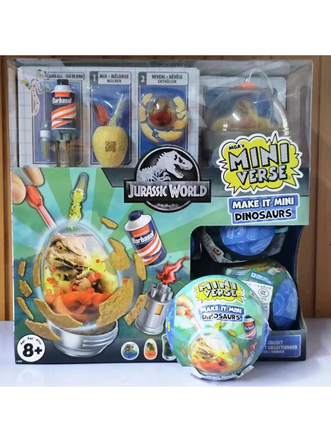 MGA Miniverse Jurassic World Dinosaurier, DIY Mystery Blind Box, ab 8 Jahren - Bild 4