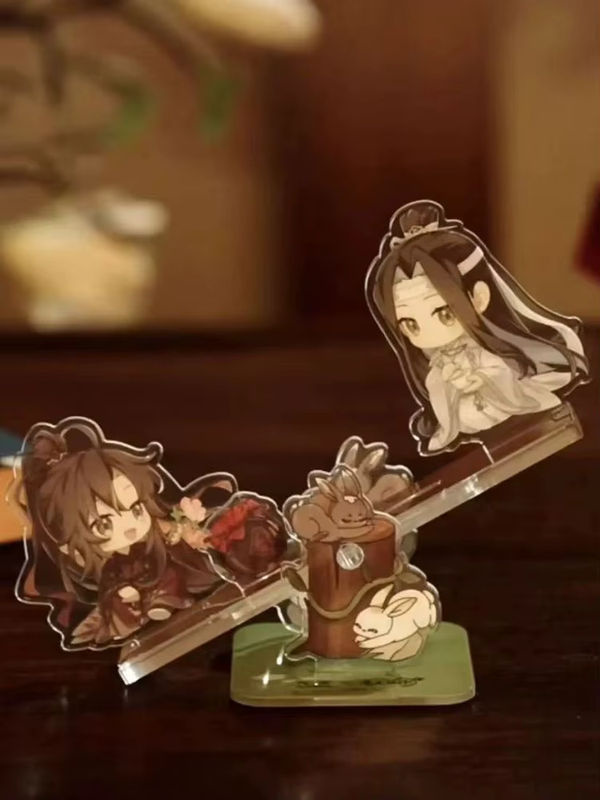 BOOCRE Anime Acryl Aufsteller Großmeister der dämonischen Kultivierung Wei Wuxian und Lan Wangji Cosplay Standfigur mehrfarbig - Bild 5