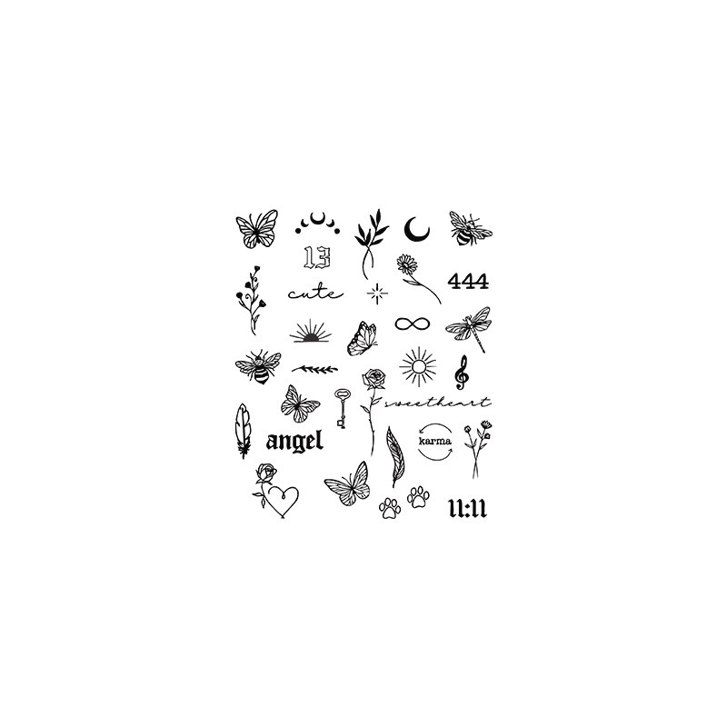 JKCODE TATTOO Semi-permanente Tattoos, Unisex - Bild 5