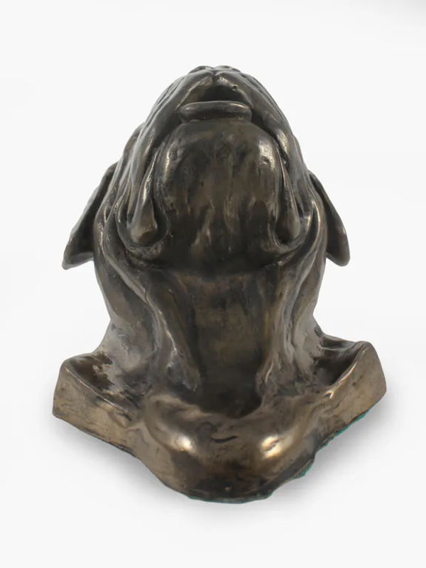 Hängende Hundestatuette Bordeauxdogge von Art-Dog als dekorative Büste in Braun und Mehrfarbig aus Kunstharz und Metall - Bild 8