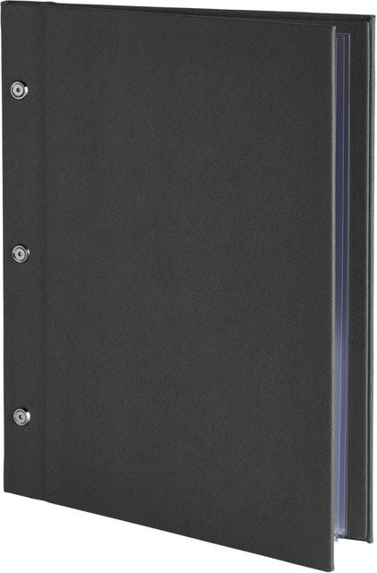 VEGA Speisekarte Perow ohne Prägung in Anthrazit, DIN A4, Breite: 24,4 cm, Höhe: 32,2 cm - Bild 1