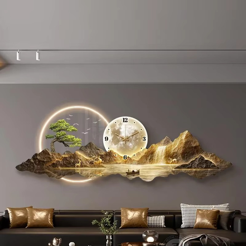 DUTRIEUX Wanduhr aus Metall im Nordic Design, analoge runde Wanduhr für deine Wohndekoration - Bild 1